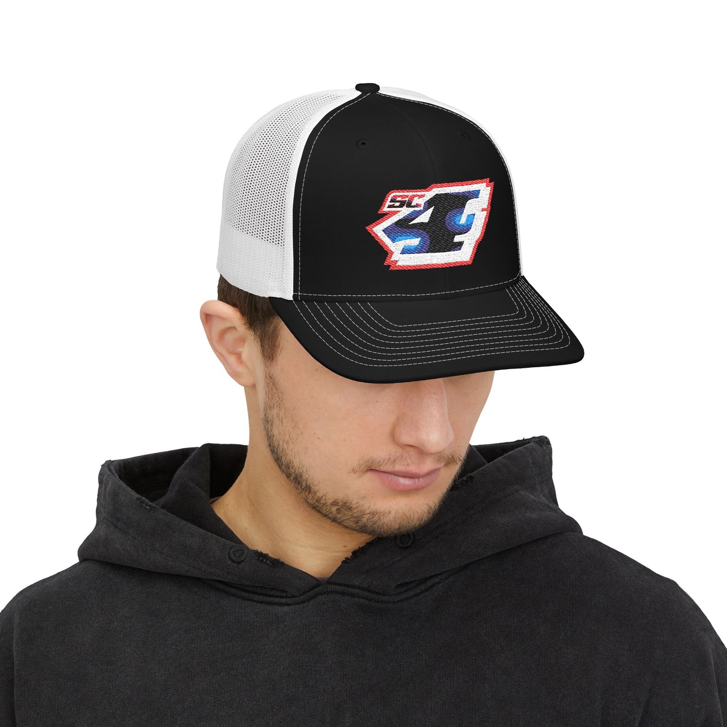 Shane Crain Stylish Snapback Trucker Cap for Casual Days, Embroidered Cap for Outdoor Fun, Summer Hat, Gift for Him, Retro Style
