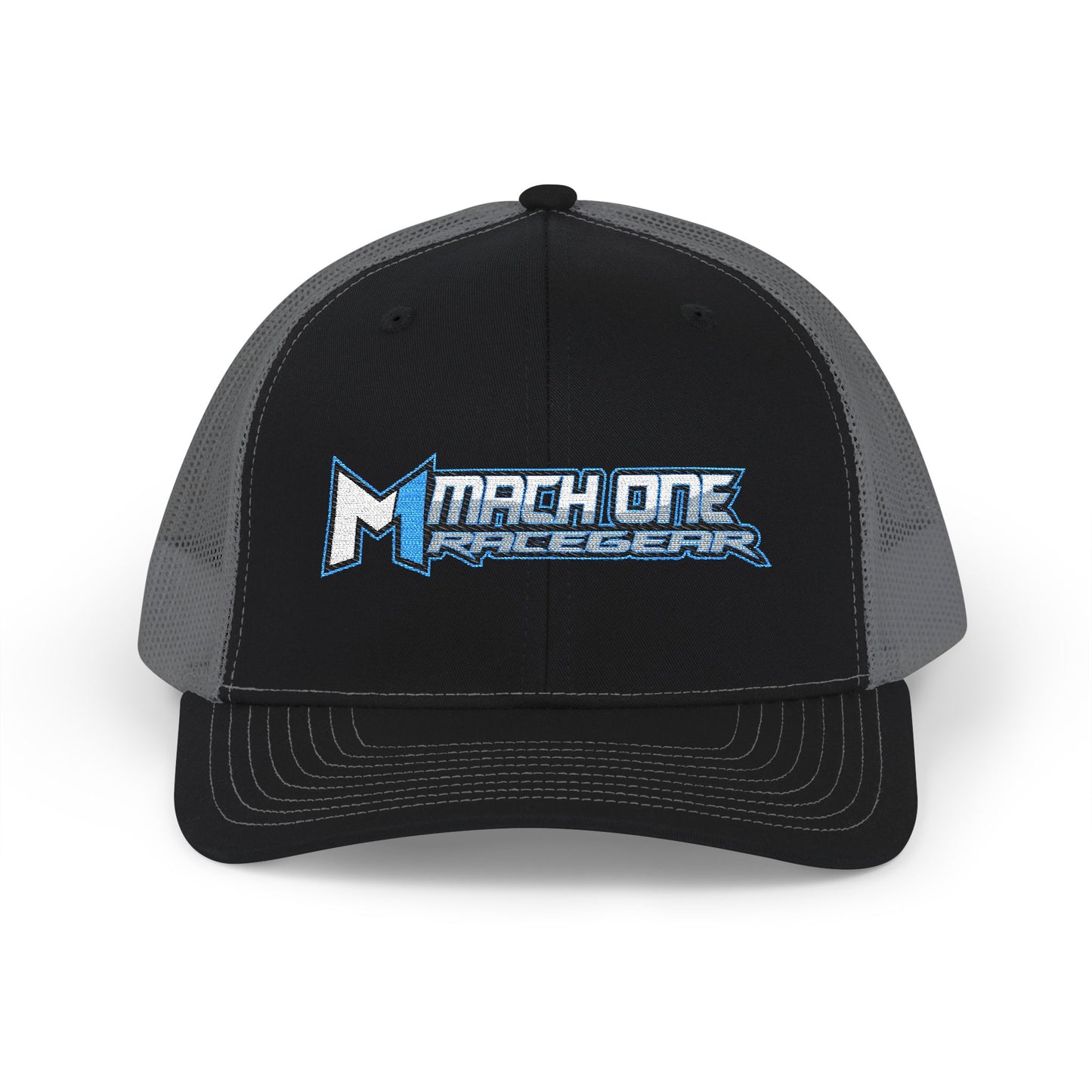 Mach One Race Gear Snapback Trucker Cap - Stylish Embroidered Cap for Racing Enthusiasts