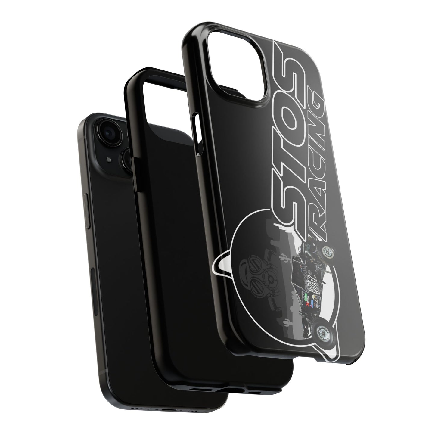 STOS Racing-Themed Tough Phone Cases, Durable Racing Phone Cover, Motorsport Accessories, Gifting for Car Enthusiasts, Sturdy Phone Protection
