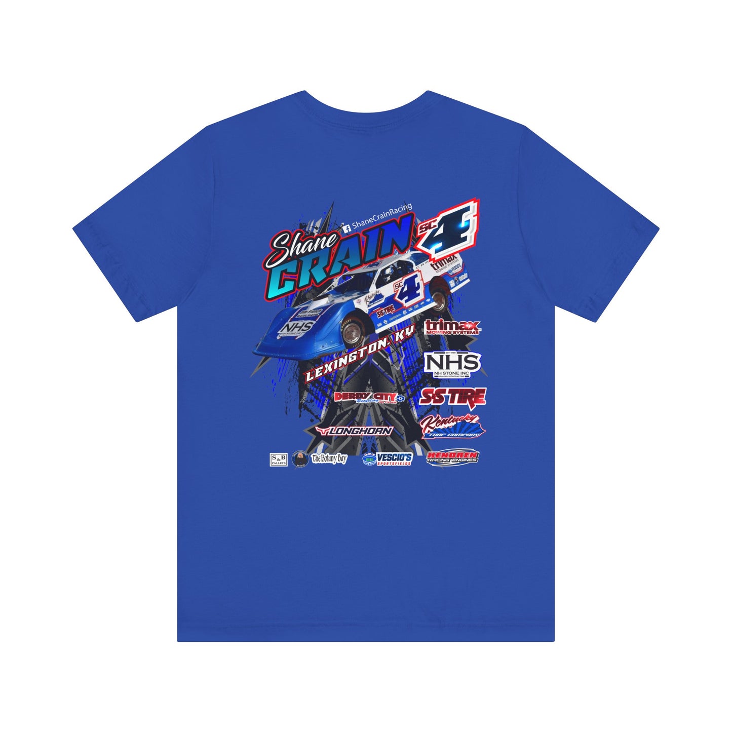 Shane Crain Racing Enthusiast Tee, Unisex Jersey Short Sleeve Shirt for Fans, Motorsport Gift, Race Day Apparel, Cool Graphic Tee, Shane Crain Design