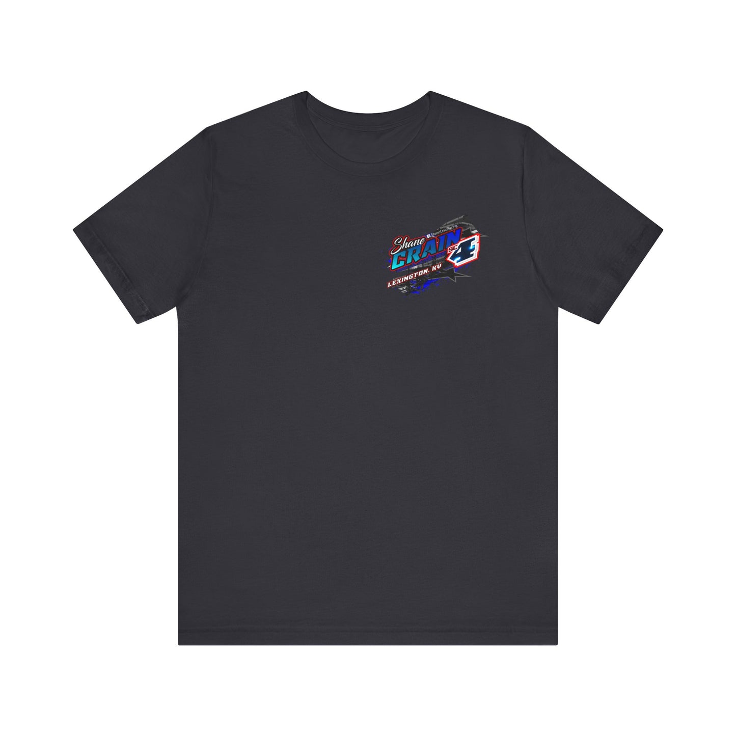 Shane Crain Racing Enthusiast Tee, Unisex Jersey Short Sleeve Shirt for Fans, Motorsport Gift, Race Day Apparel, Cool Graphic Tee, Shane Crain Design
