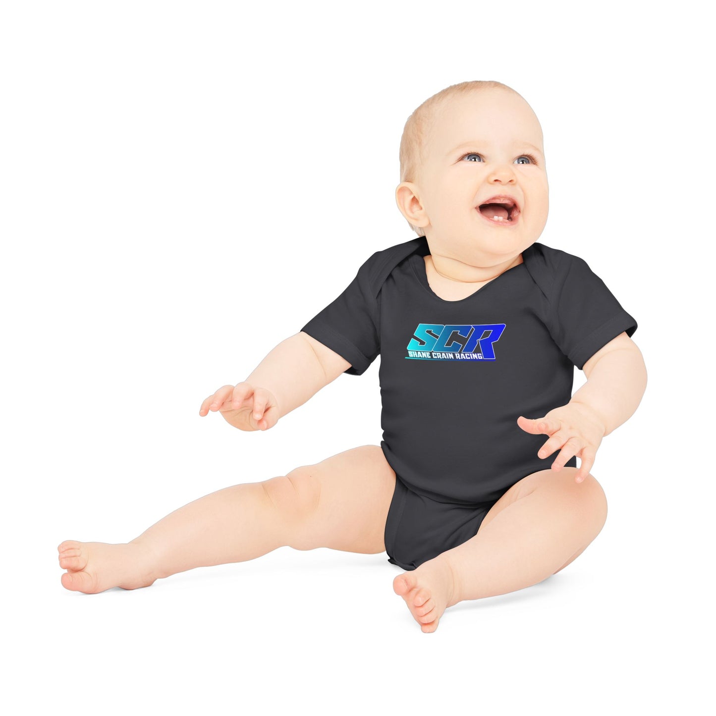 Shane Crain Organic Baby Bodysuit - Fun SCR Design, Eco-Friendly Infant Clothes, Cute Baby Gift, Baby Shower Essential, Toddler Outfit