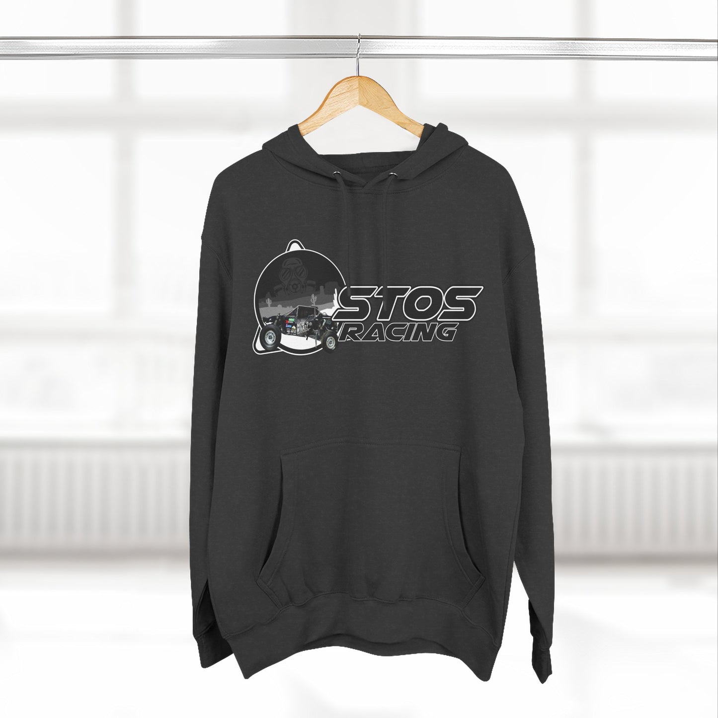 Stos Racing Hoodie - Perfect for Motorsports Fans, Casual Wear, Gifts, and Racing Events, Cozy Fleece