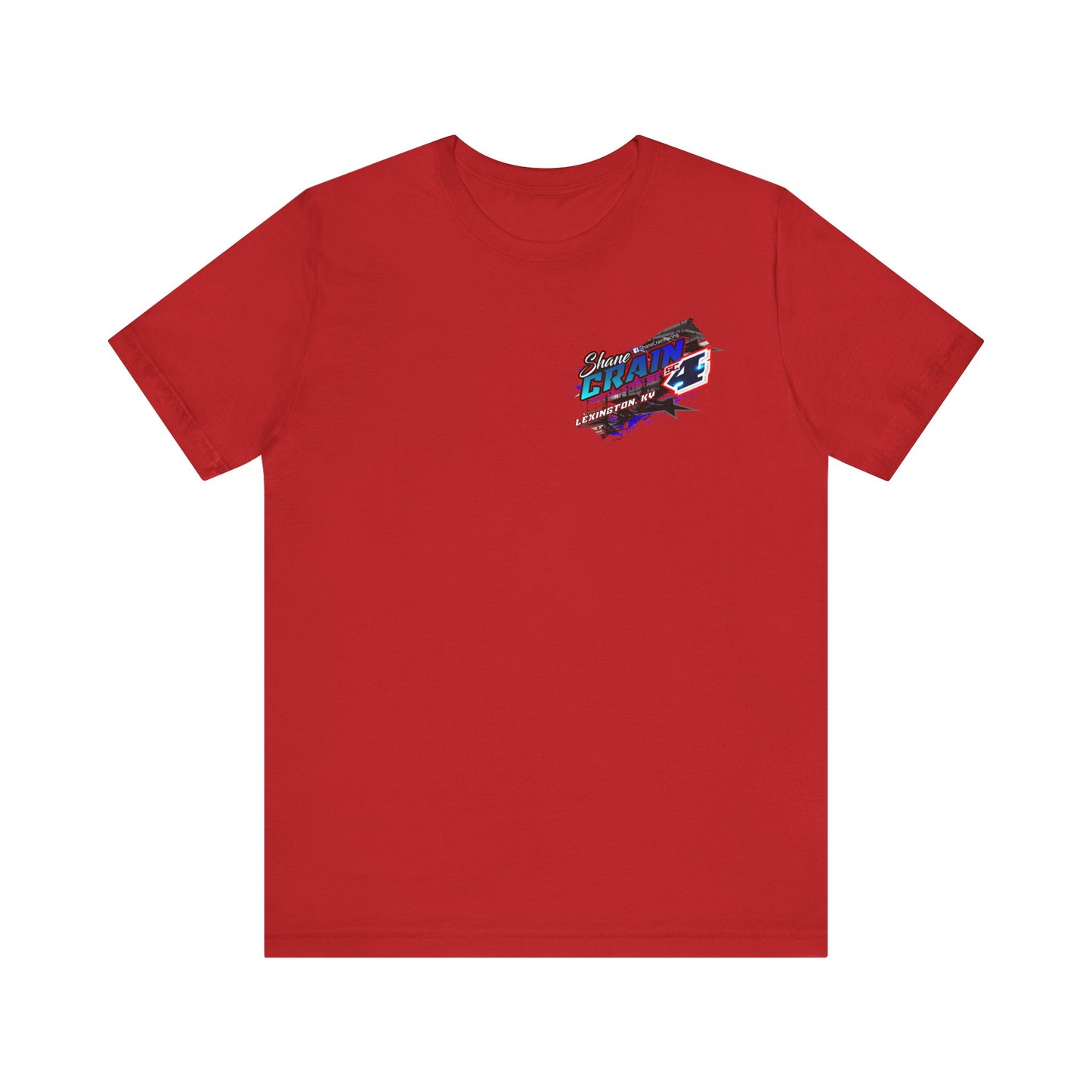 Shane Crain Racing Enthusiast Tee, Unisex Jersey Short Sleeve Shirt for Fans, Motorsport Gift, Race Day Apparel, Cool Graphic Tee, Shane Crain Design