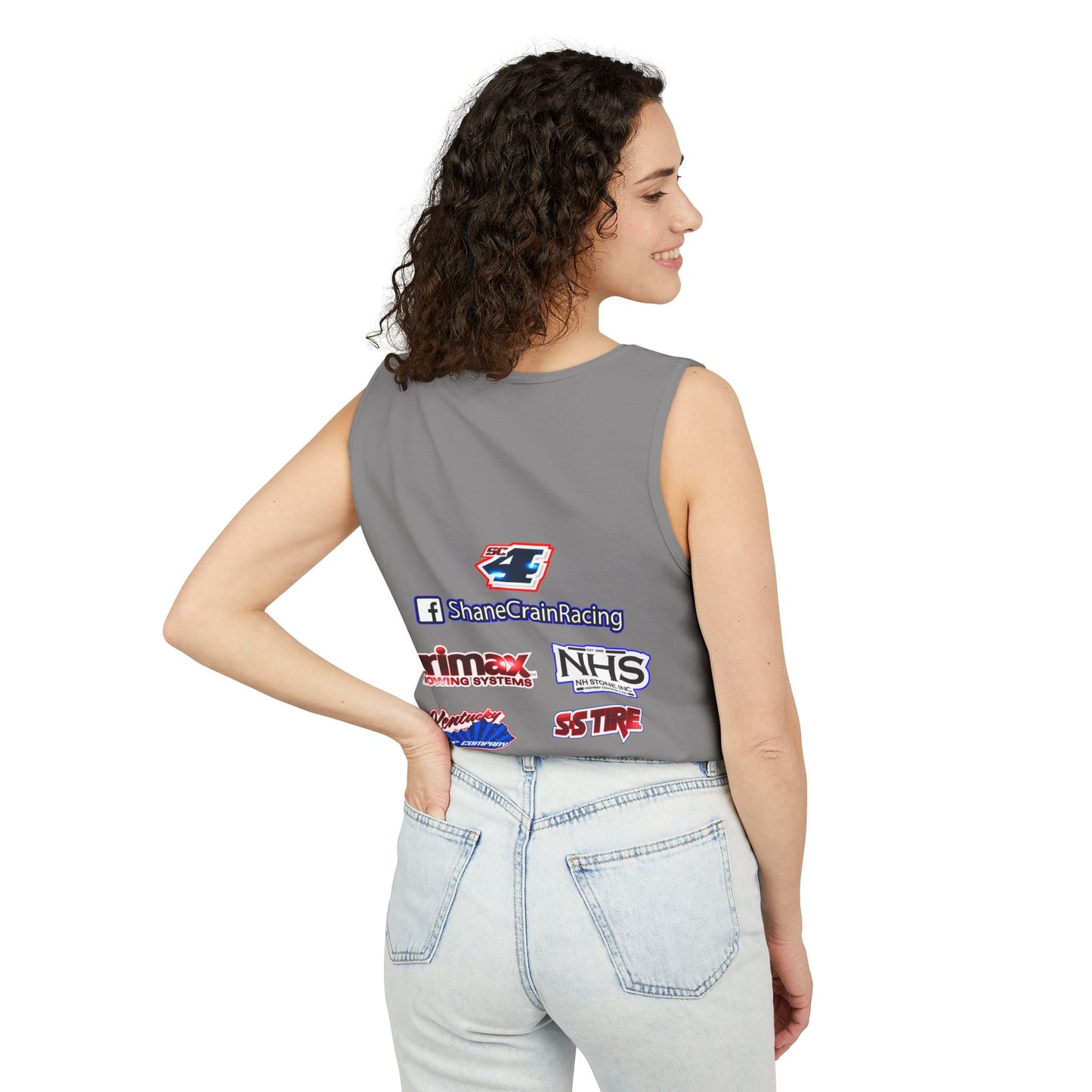 Shane Crain Stylish Racing Tank Top for Unisex Wear, Summer Activewear, Sports Enthusiast Gear, Gift for Racers