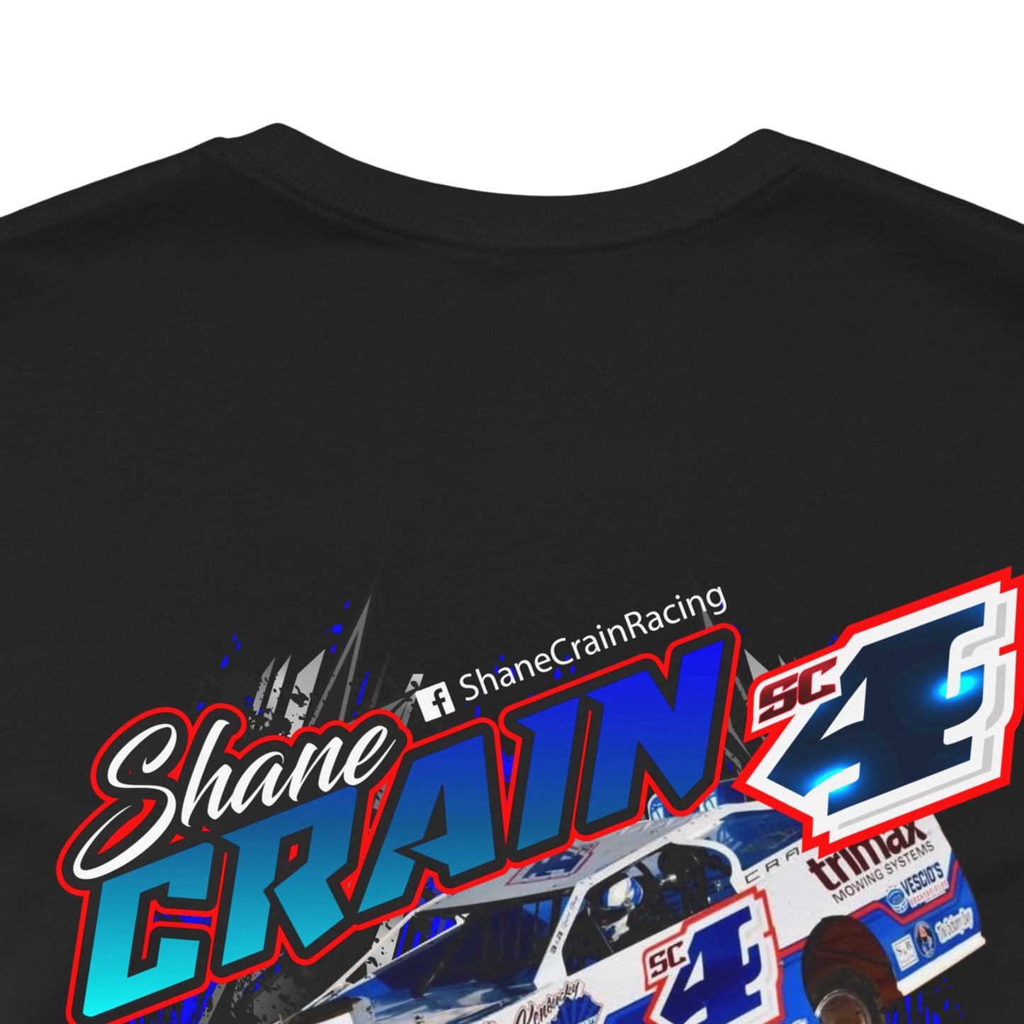 Shane Crain Racing Enthusiast Tee, Unisex Jersey Short Sleeve Shirt for Fans, Motorsport Gift, Race Day Apparel, Cool Graphic Tee, Shane Crain Design