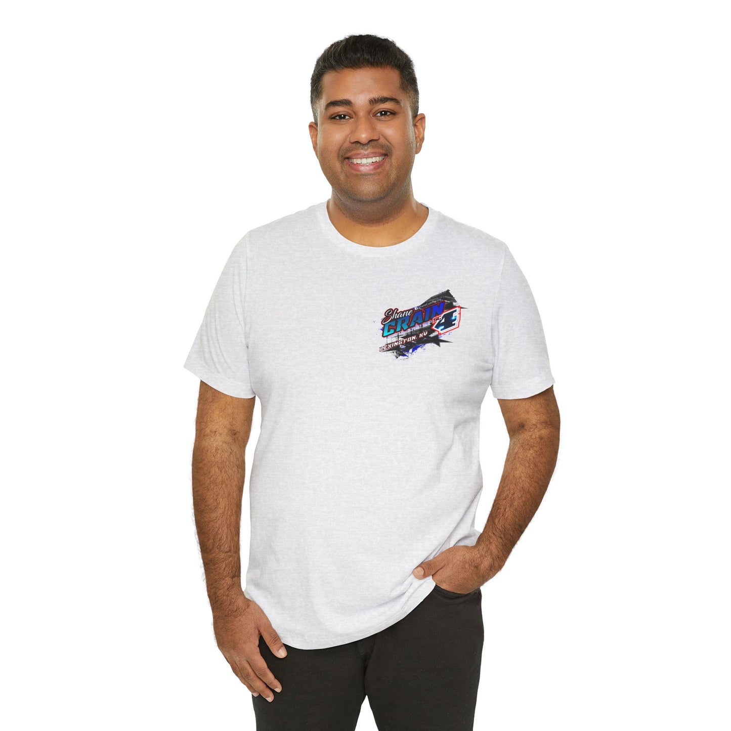 Shane Crain Racing Enthusiast Tee, Unisex Jersey Short Sleeve Shirt for Fans, Motorsport Gift, Race Day Apparel, Cool Graphic Tee, Shane Crain Design