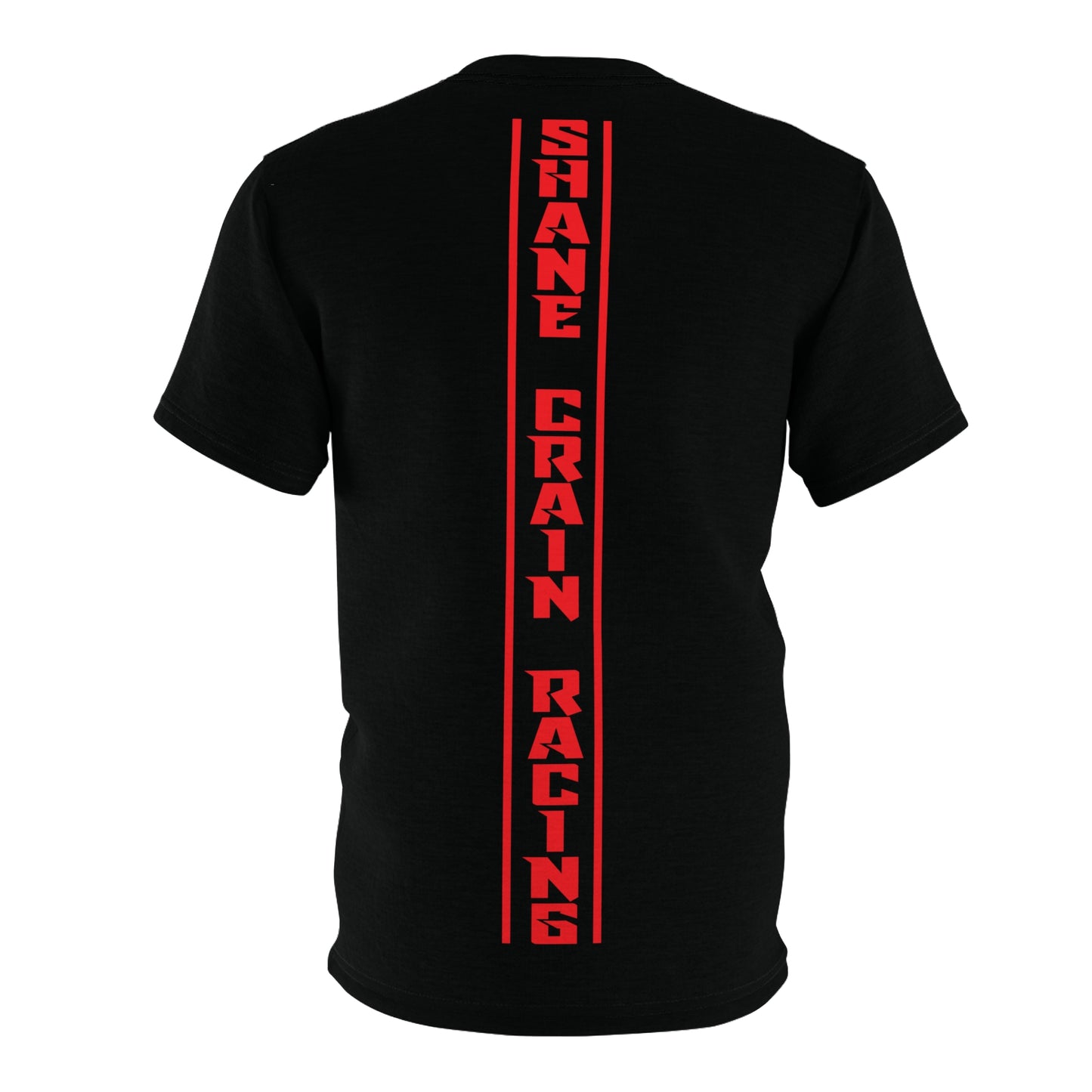 Shane Crain Racing Style Unisex Tee, Stylish Graphic Tee, Sporty AOP Shirt, Casual Everyday Wear, Perfect Gift for Race Fans, Comfortable Fitness Outfit