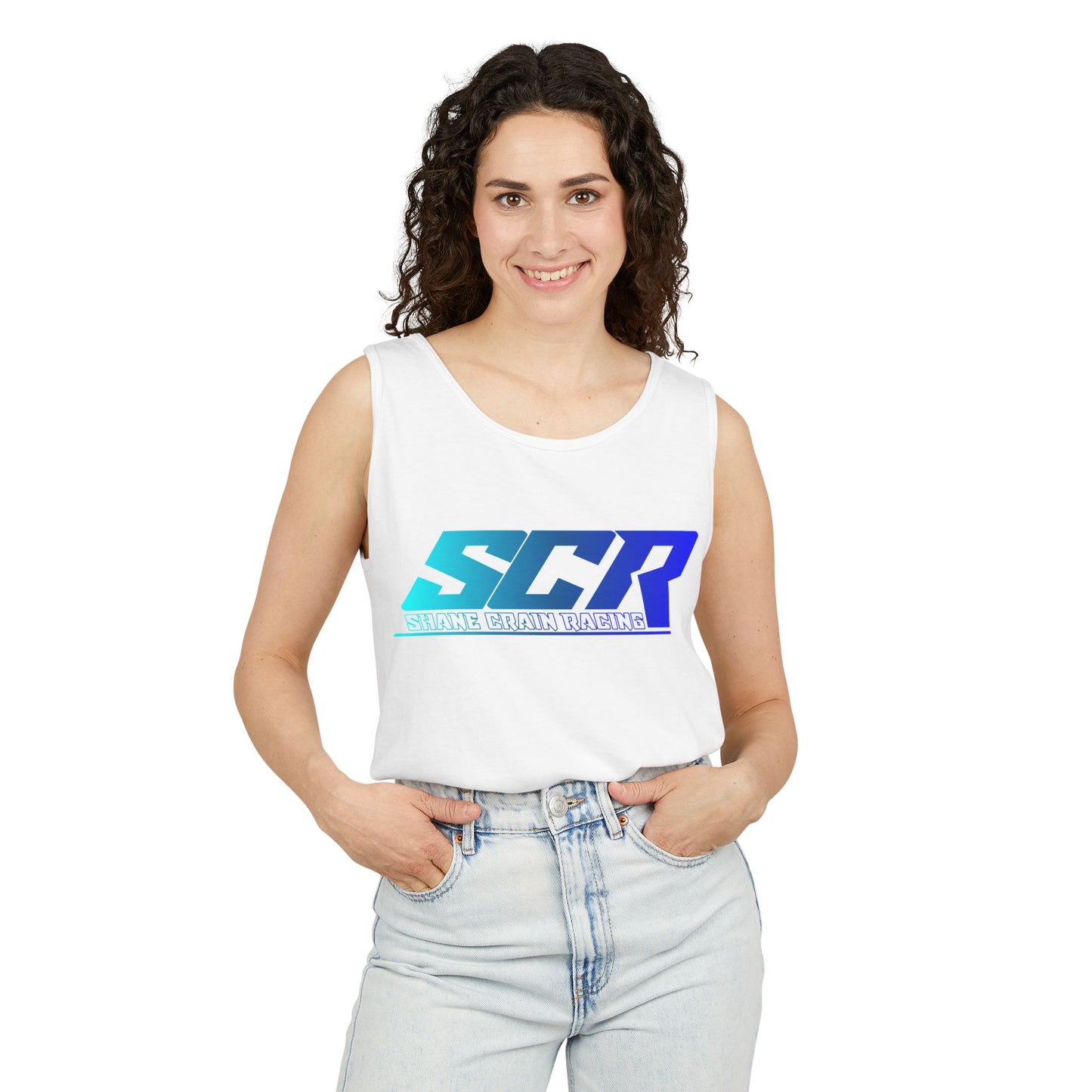 Shane Crain Stylish Racing Tank Top for Unisex Wear, Summer Activewear, Sports Enthusiast Gear, Gift for Racers