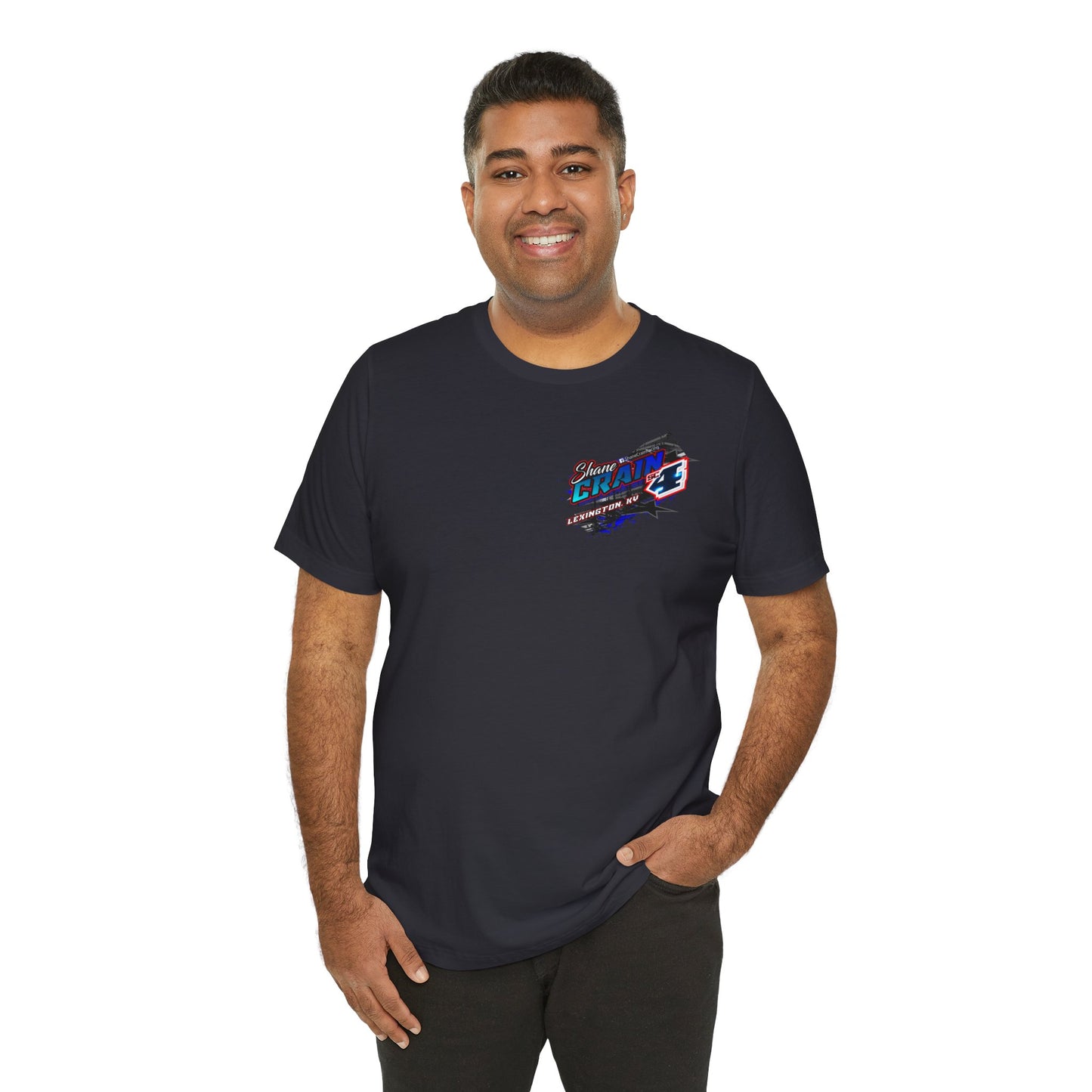 Shane Crain Racing Enthusiast Tee, Unisex Jersey Short Sleeve Shirt for Fans, Motorsport Gift, Race Day Apparel, Cool Graphic Tee, Shane Crain Design