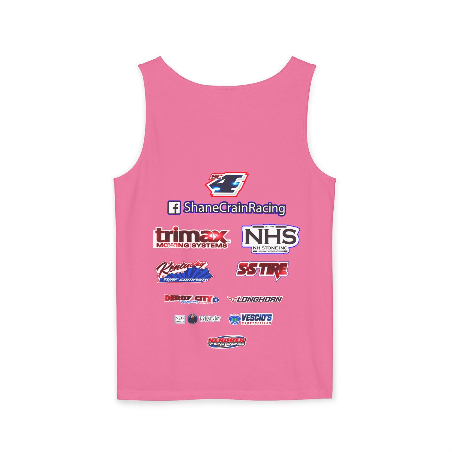 Shane Crain Stylish Racing Tank Top for Unisex Wear, Summer Activewear, Sports Enthusiast Gear, Gift for Racers