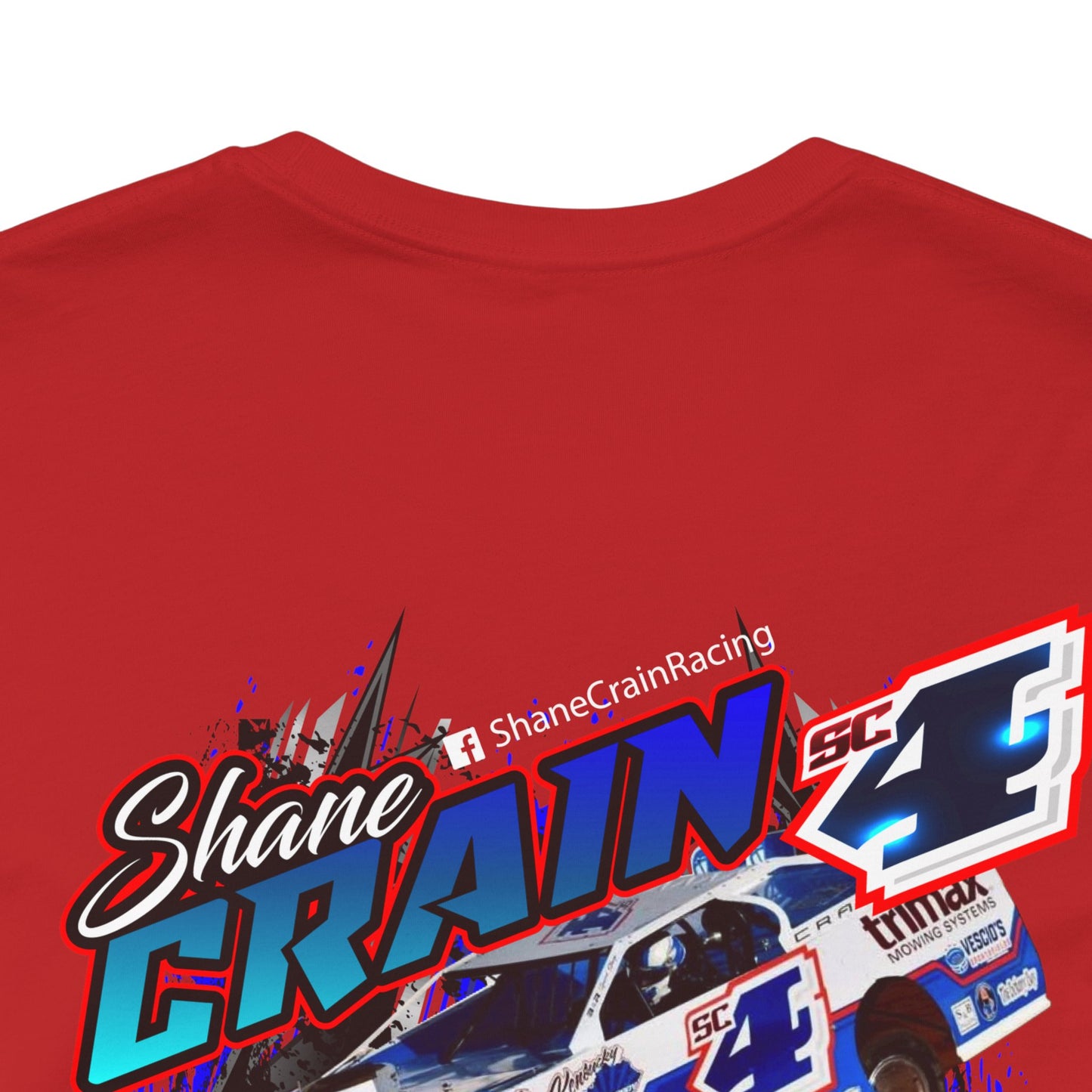Shane Crain Racing Enthusiast Tee, Unisex Jersey Short Sleeve Shirt for Fans, Motorsport Gift, Race Day Apparel, Cool Graphic Tee, Shane Crain Design