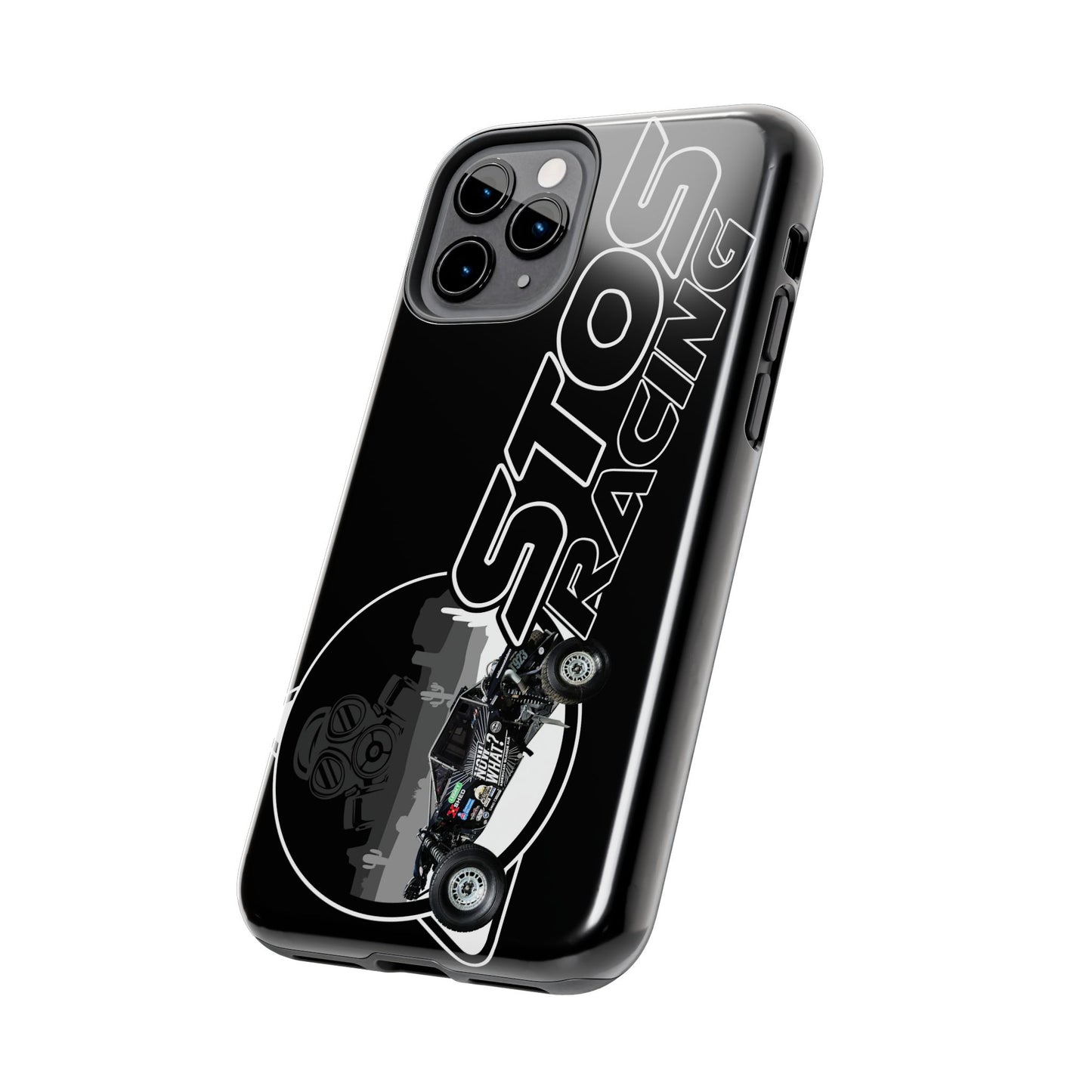 STOS Racing-Themed Tough Phone Cases, Durable Racing Phone Cover, Motorsport Accessories, Gifting for Car Enthusiasts, Sturdy Phone Protection