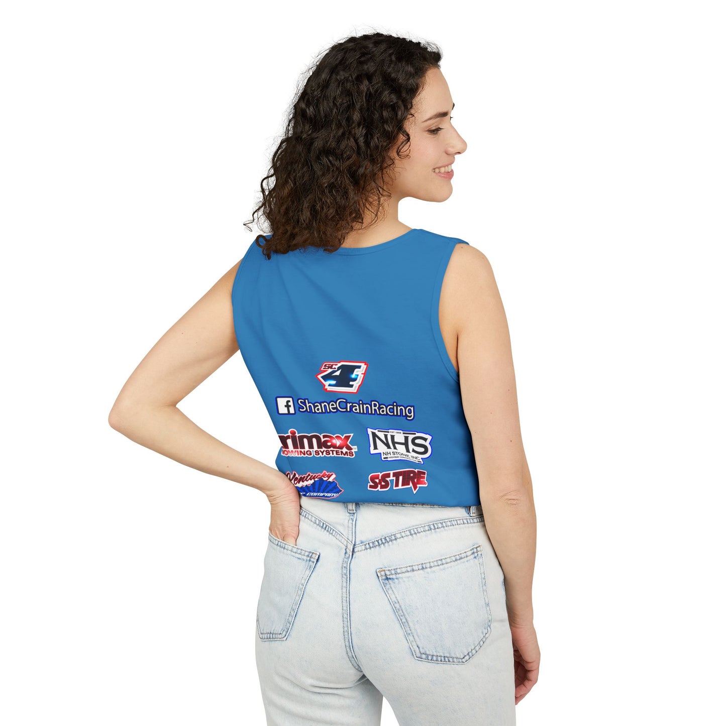 Shane Crain Stylish Racing Tank Top for Unisex Wear, Summer Activewear, Sports Enthusiast Gear, Gift for Racers