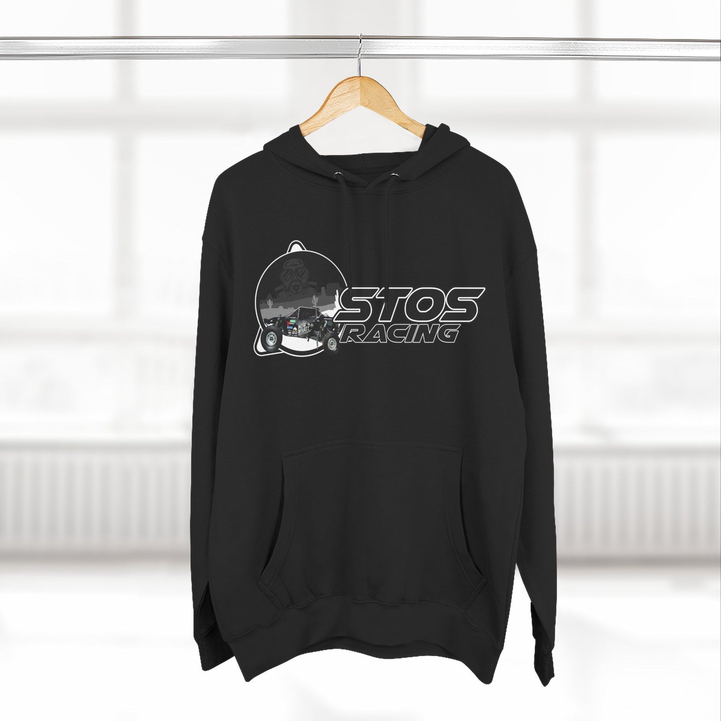 Stos Racing Hoodie - Perfect for Motorsports Fans, Casual Wear, Gifts, and Racing Events, Cozy Fleece
