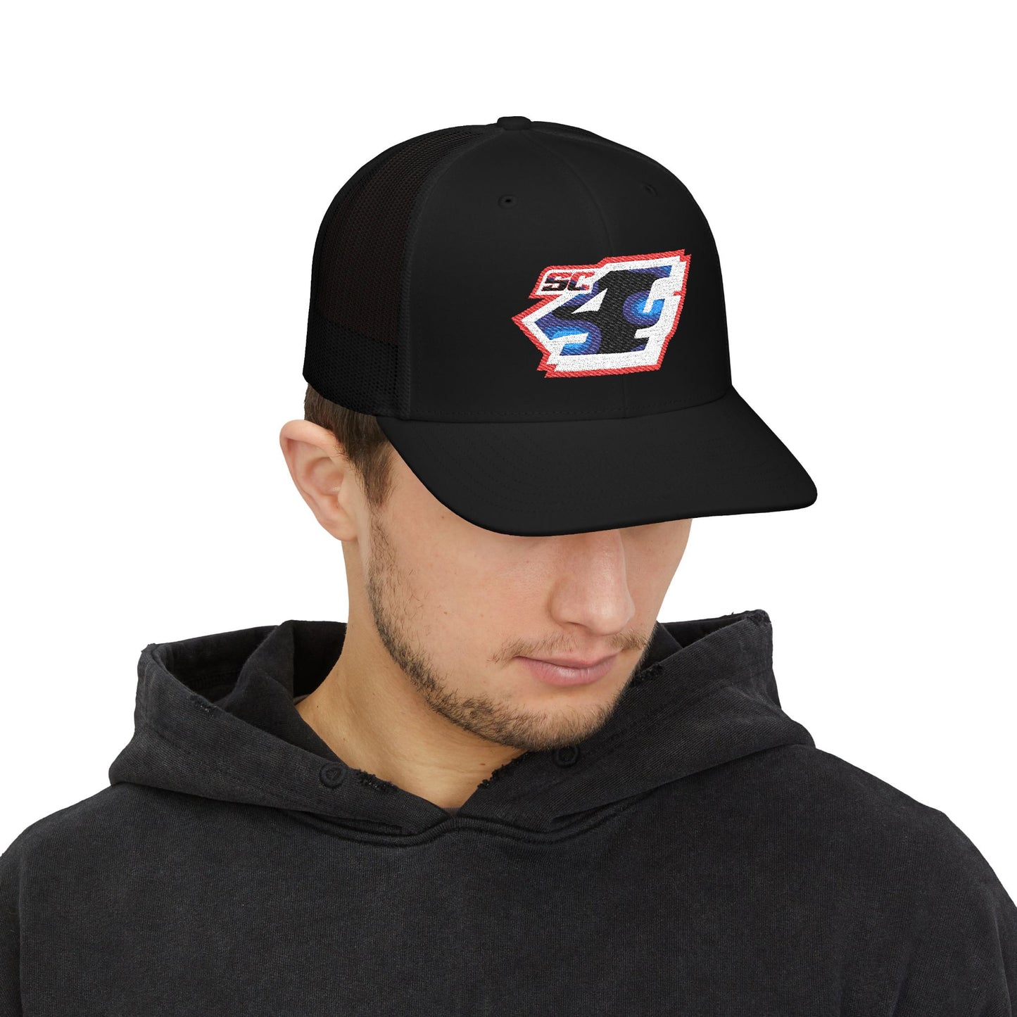 Shane Crain Stylish Snapback Trucker Cap for Casual Days, Embroidered Cap for Outdoor Fun, Summer Hat, Gift for Him, Retro Style