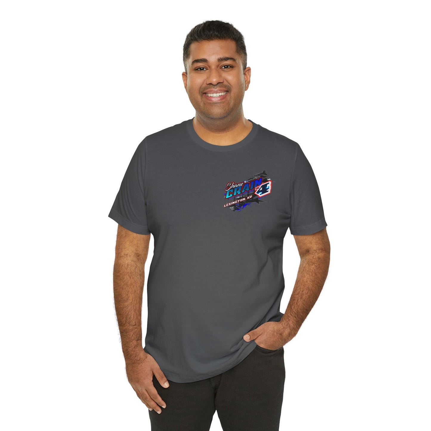 Shane Crain Racing Enthusiast Tee, Unisex Jersey Short Sleeve Shirt for Fans, Motorsport Gift, Race Day Apparel, Cool Graphic Tee, Shane Crain Design