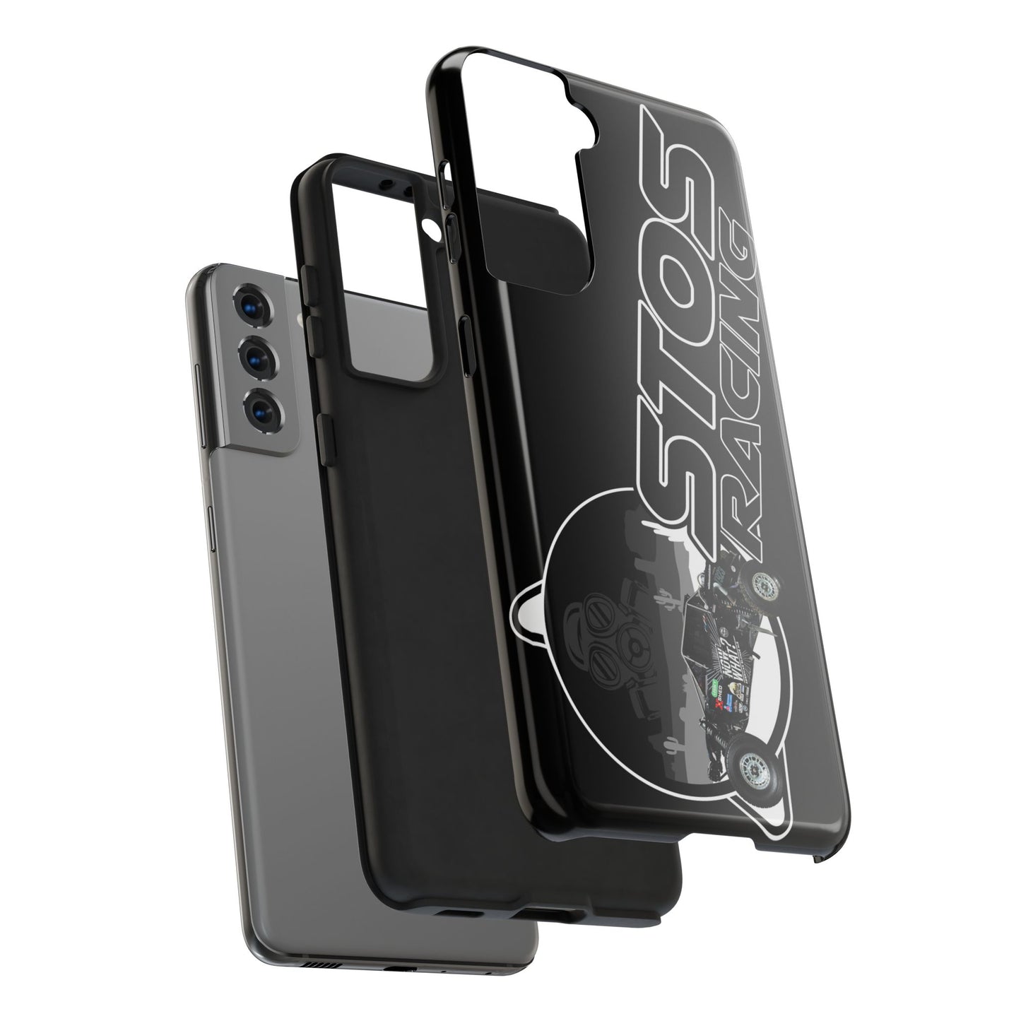 STOS Racing-Themed Tough Phone Cases, Durable Racing Phone Cover, Motorsport Accessories, Gifting for Car Enthusiasts, Sturdy Phone Protection