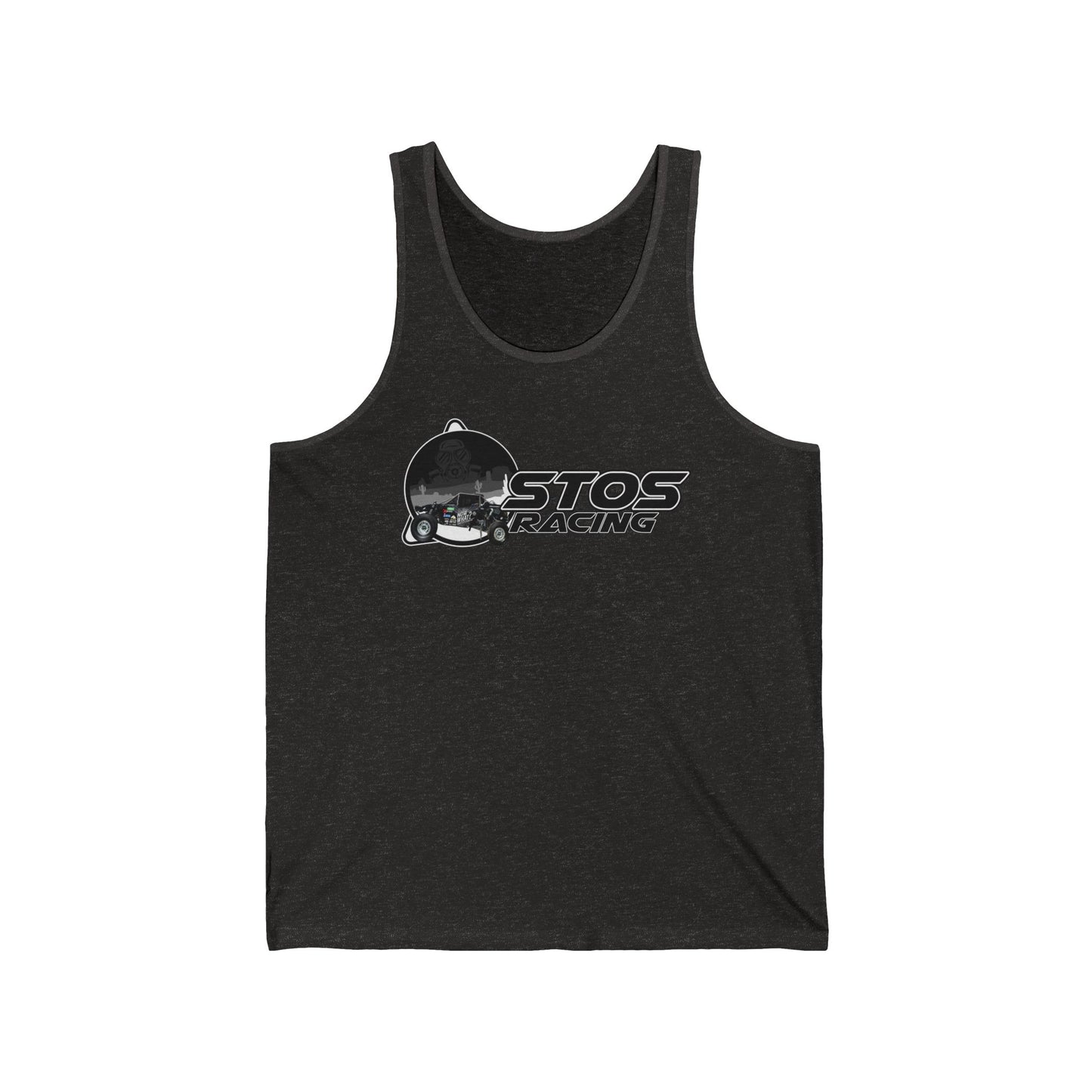 STOS Stylish Racing Tank Top for Enthusiasts, Perfect for Summer, Gift Ideas for Car Lovers, Unisex Jersey, Racing Apparel, Casual Wear