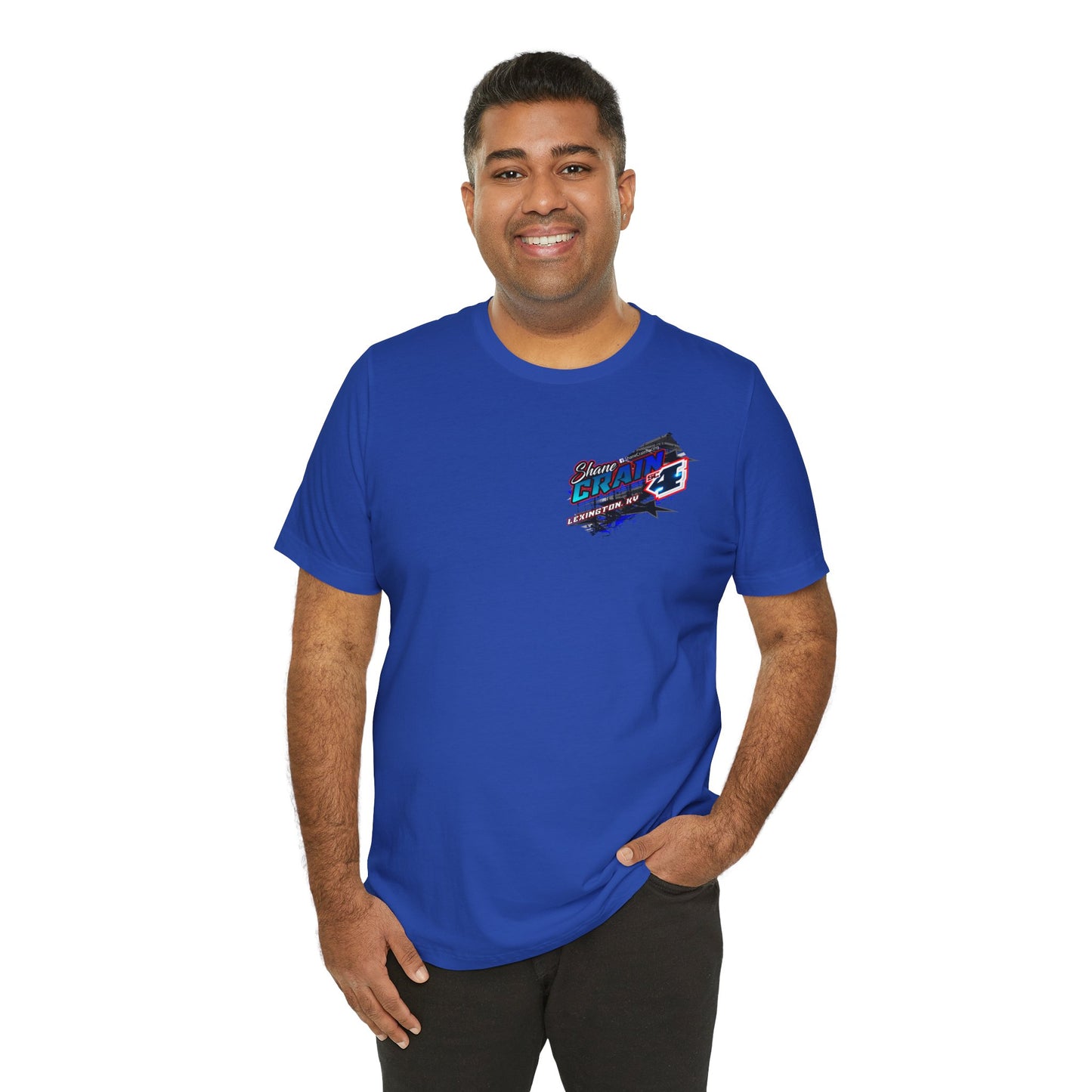 Shane Crain Racing Enthusiast Tee, Unisex Jersey Short Sleeve Shirt for Fans, Motorsport Gift, Race Day Apparel, Cool Graphic Tee, Shane Crain Design