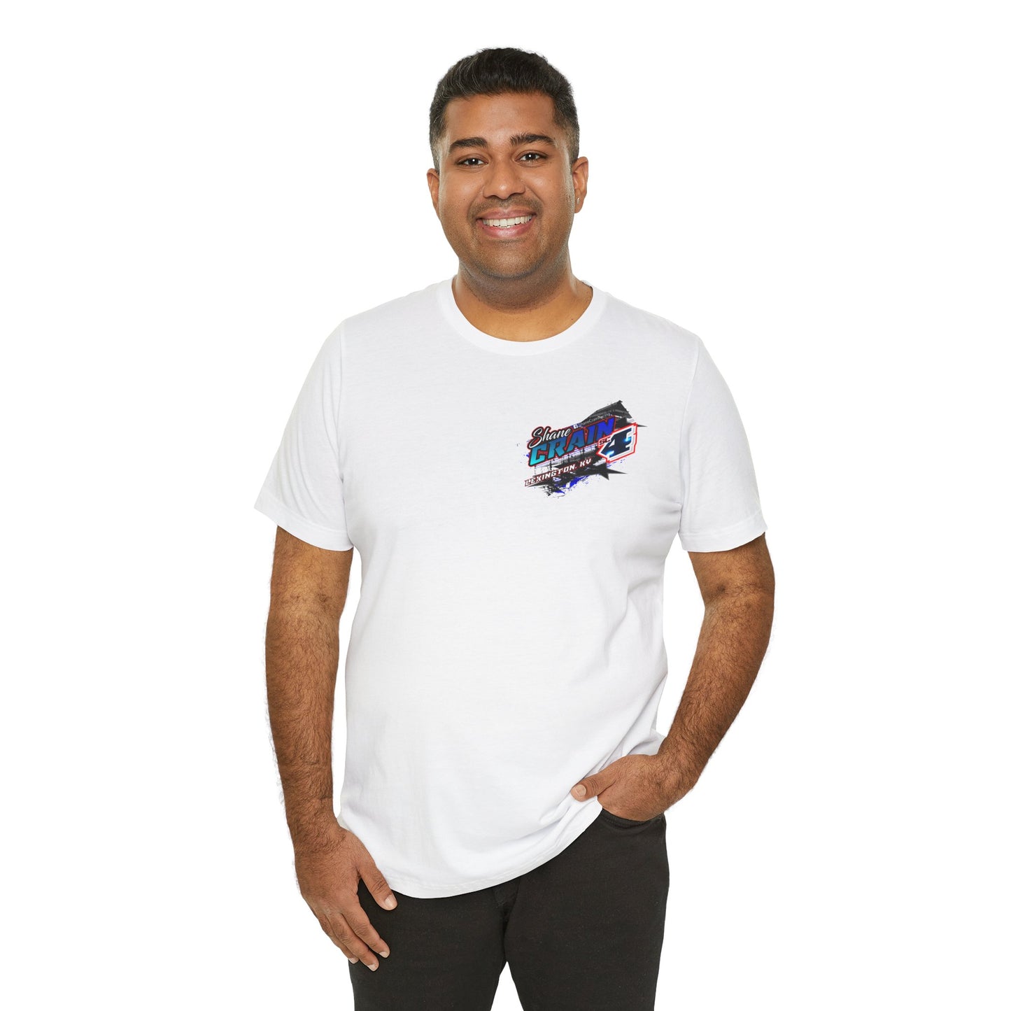 Shane Crain Racing Enthusiast Tee, Unisex Jersey Short Sleeve Shirt for Fans, Motorsport Gift, Race Day Apparel, Cool Graphic Tee, Shane Crain Design