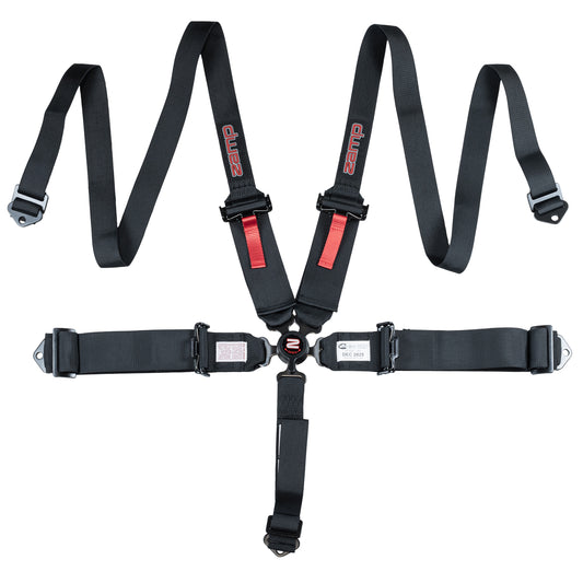 Race Seat Harness Black 3"/2" CAM Lock 5 Point Pull Down (Out)