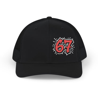 67 Embroidered Snapback Trucker Cap - Trendy Accessory for Outdoor Adventures, Casual Outings, Gifts for Him/Her, Streetwear Style, [...]