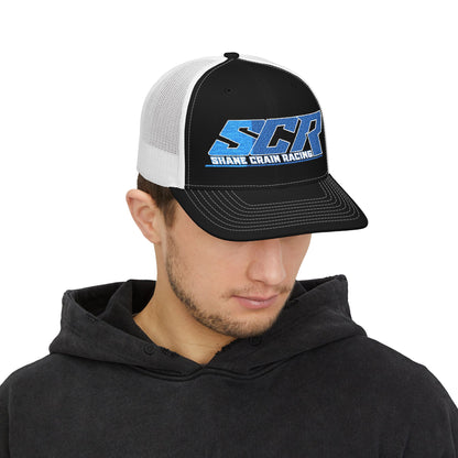 Shane Crain Stylish Snapback Trucker Cap for Casual Days, Embroidered Cap for Outdoor Fun, Summer Hat, Gift for Him, Retro Style