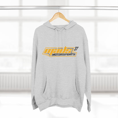 Jarred Querio Motorsports Racing Hoodie — 'Guerin 37' Three-Panel Fleece Racing Logo