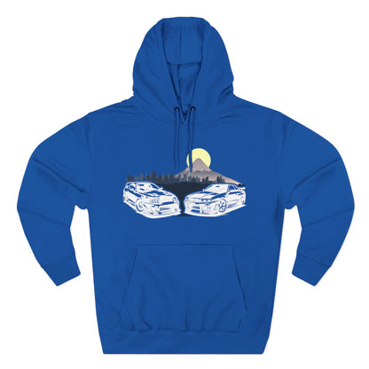 Supra and Skyline Tokyo Three-Panel Fleece Hoodie, Gift for Him, Men’s Hoodie, Automotive Apparel, Cozy Hoodie for Car Enthusiasts