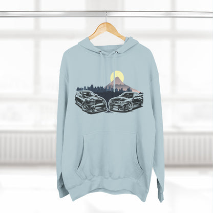 Supra Skyline Tokyo Fleece Hoodie, Car Lover Gift, Cozy Apparel for Road Trips, Outdoor Adventure, Perfect for Fall and Winter