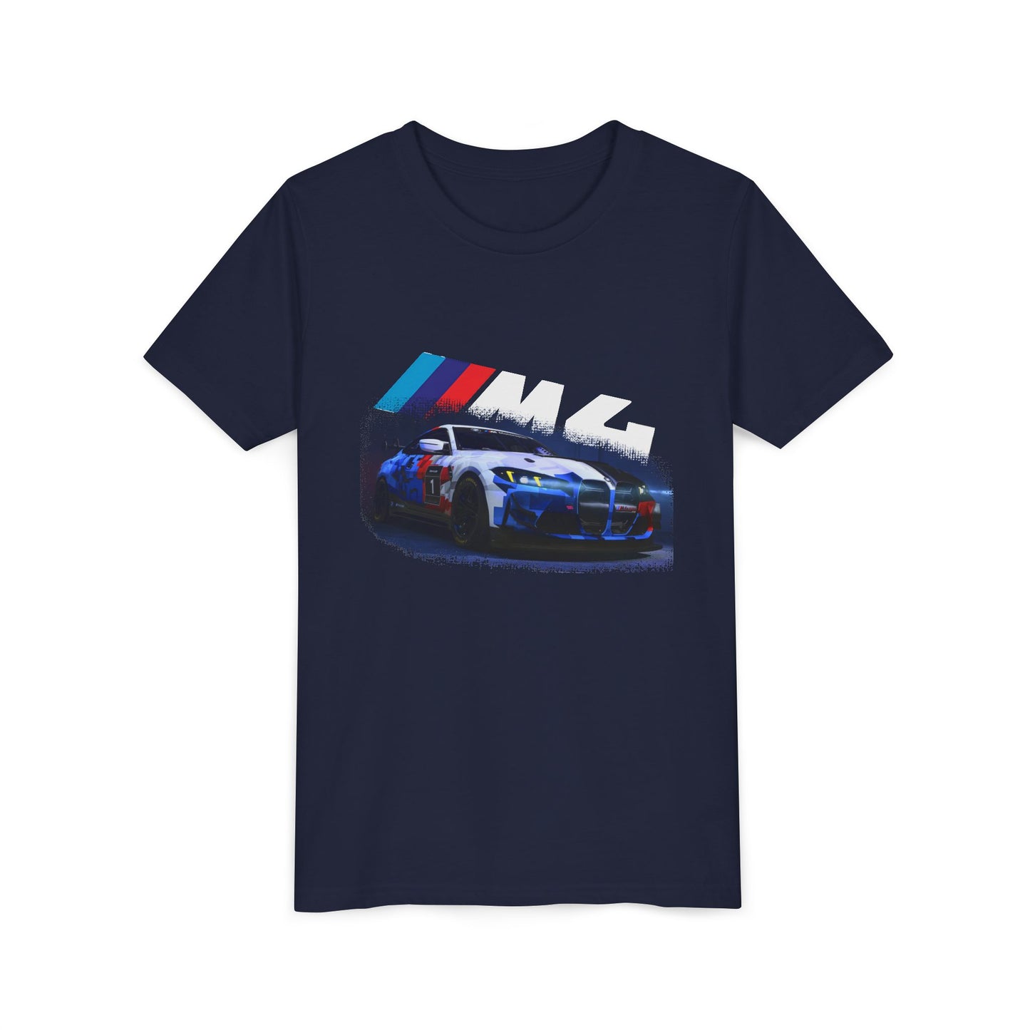 Youth BMW M4 Racing Tee – Kids Car Enthusiast Shirt
