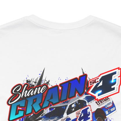 Shane Crain Racing Enthusiast Tee, Unisex Jersey Short Sleeve Shirt for Fans, Motorsport Gift, Race Day Apparel, Cool Graphic Tee, Shane Crain Design