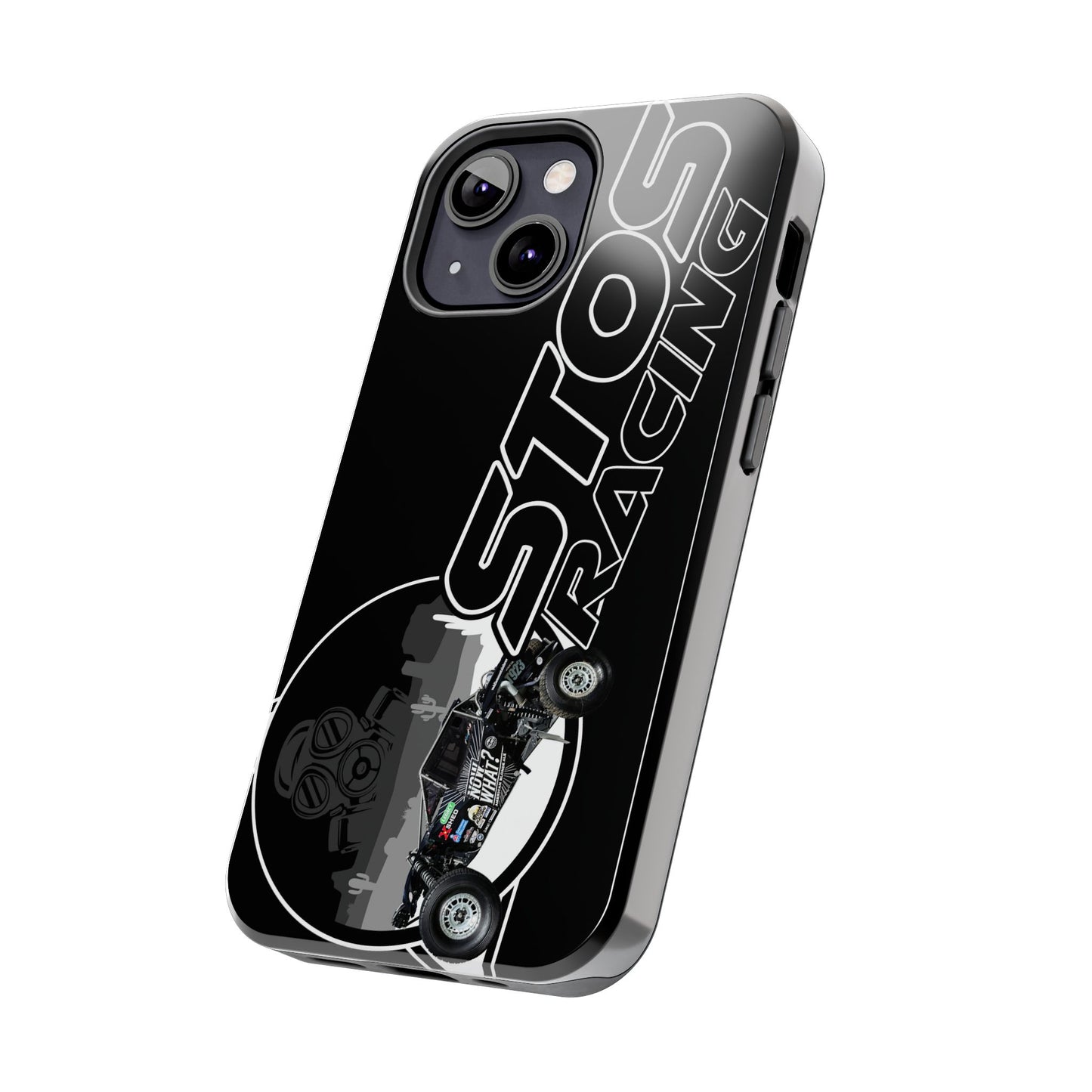 STOS Racing-Themed Tough Phone Cases, Durable Racing Phone Cover, Motorsport Accessories, Gifting for Car Enthusiasts, Sturdy Phone Protection