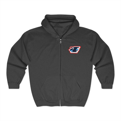 Shane Crain Zip Hoodie with Custom Designs, Perfect for Motorsports Fans, Comfortable Outerwear, Gifting for Race Day, Casual Wear