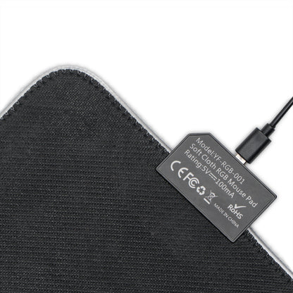 Racing M4 LED Gaming Mouse Pad — RGB Illuminated Extended Desk Mat with Sports Car Design