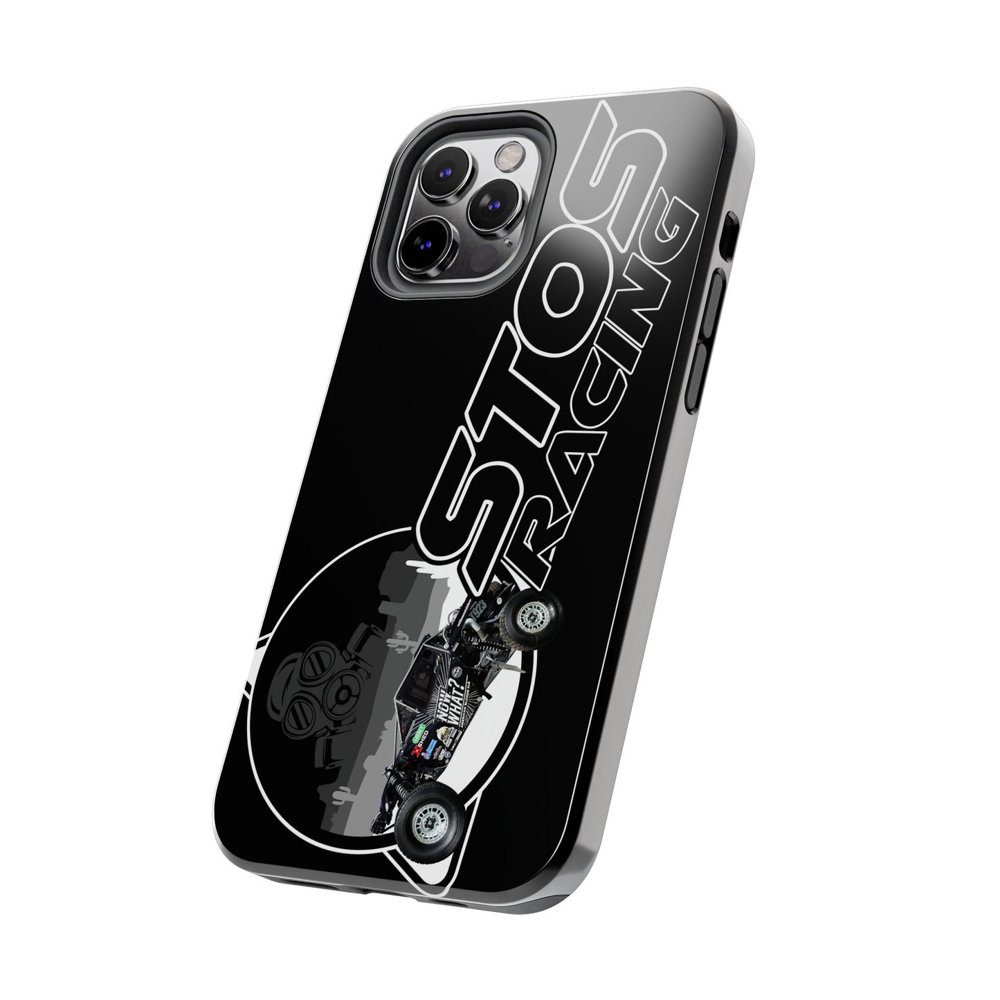 STOS Racing-Themed Tough Phone Cases, Durable Racing Phone Cover, Motorsport Accessories, Gifting for Car Enthusiasts, Sturdy Phone Protection