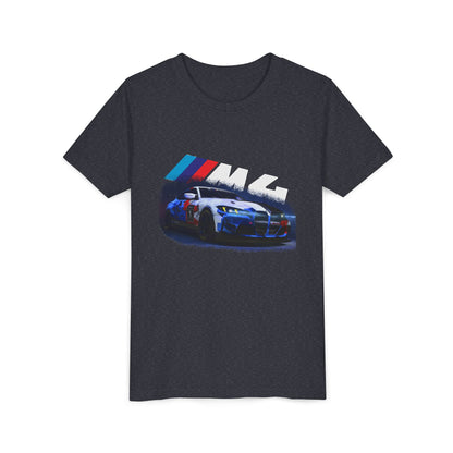 Youth BMW M4 Racing Tee – Kids Car Enthusiast Shirt