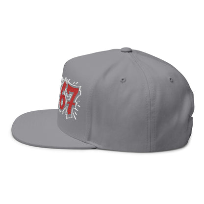 67 Stylish Embroidered Flat Bill Cap | Trendy Accessories for Streetwear, Casual Looks, Gift Ideas, Sports Events, Cool Outfit