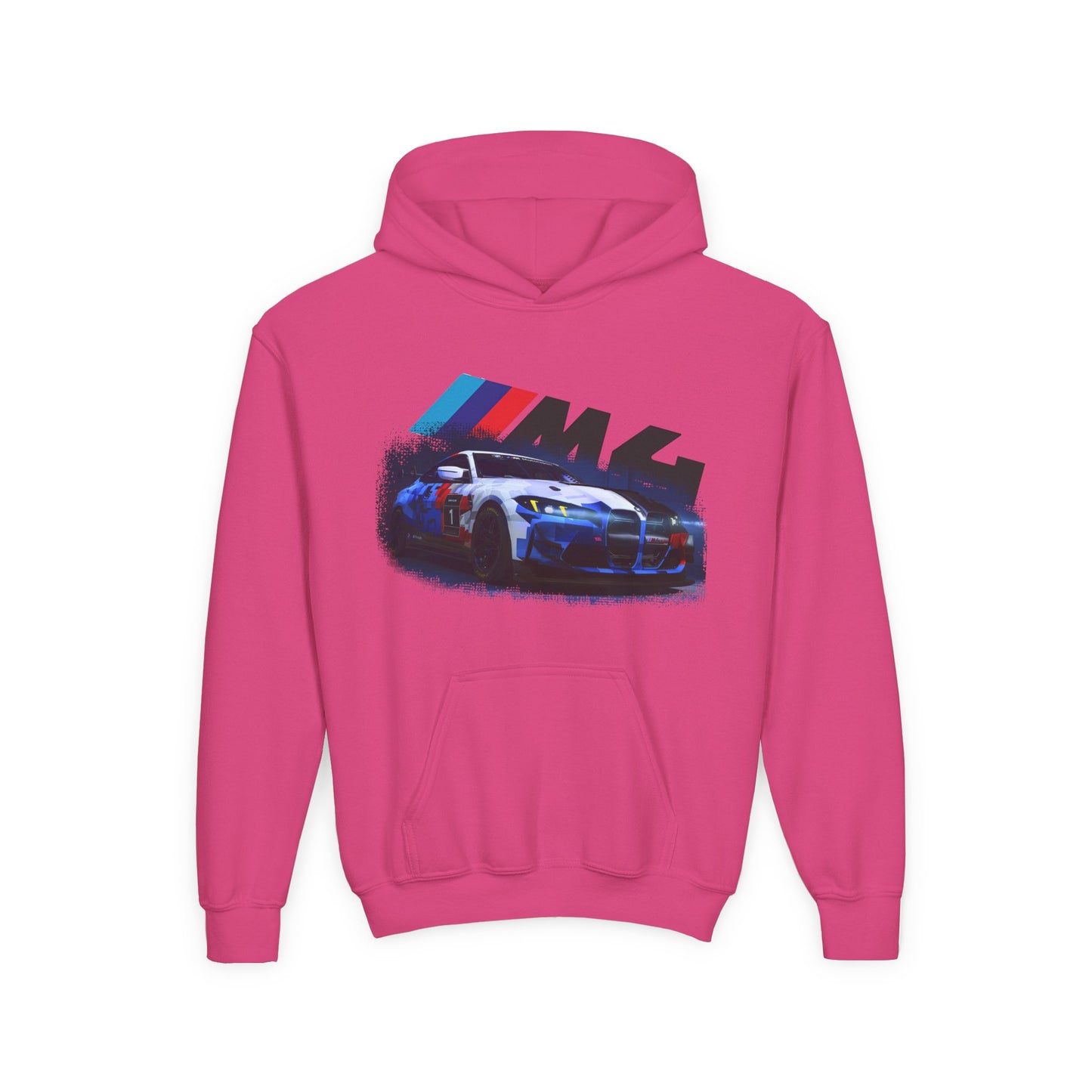 Youth Racing Hoodie — BMW M4 Drift Car Graphic