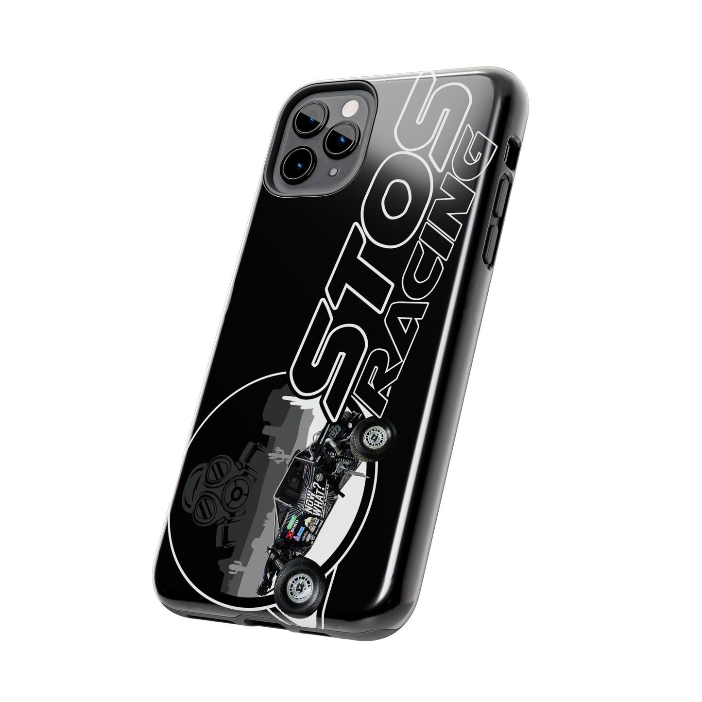 STOS Racing-Themed Tough Phone Cases, Durable Racing Phone Cover, Motorsport Accessories, Gifting for Car Enthusiasts, Sturdy Phone Protection