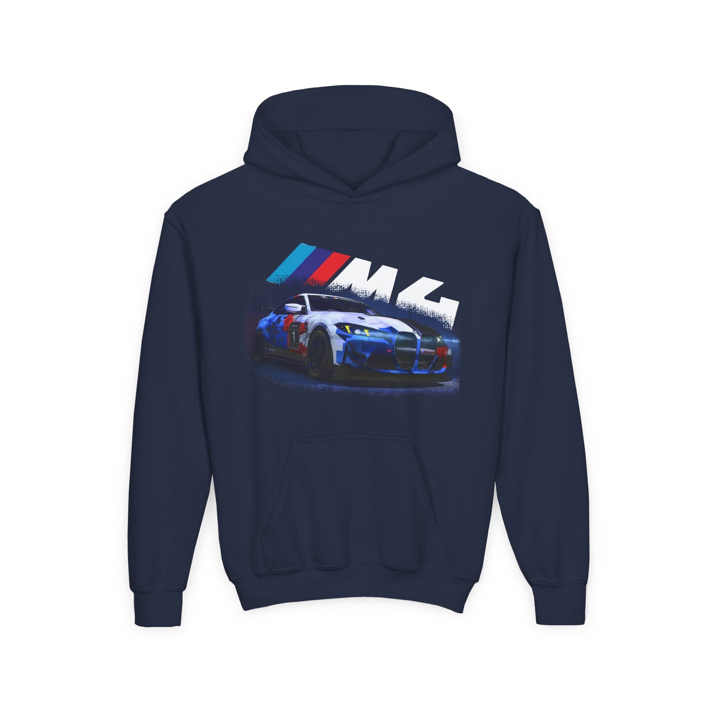 Youth Racing Hoodie — BMW M4 Drift Car Graphic
