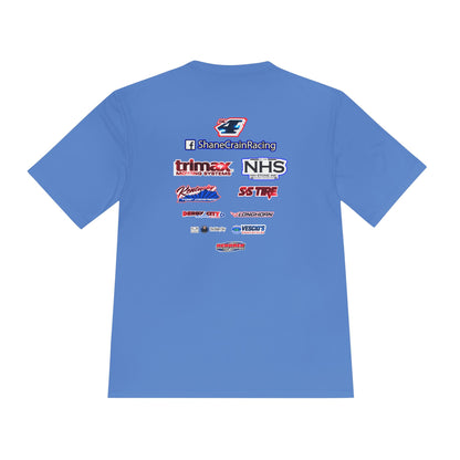 Shane Crain Unisex Moisture Wicking Tee, Breathable Sportswear, Activewear Shirt, Fitness Tee, Gym Apparel, Outdoor Top