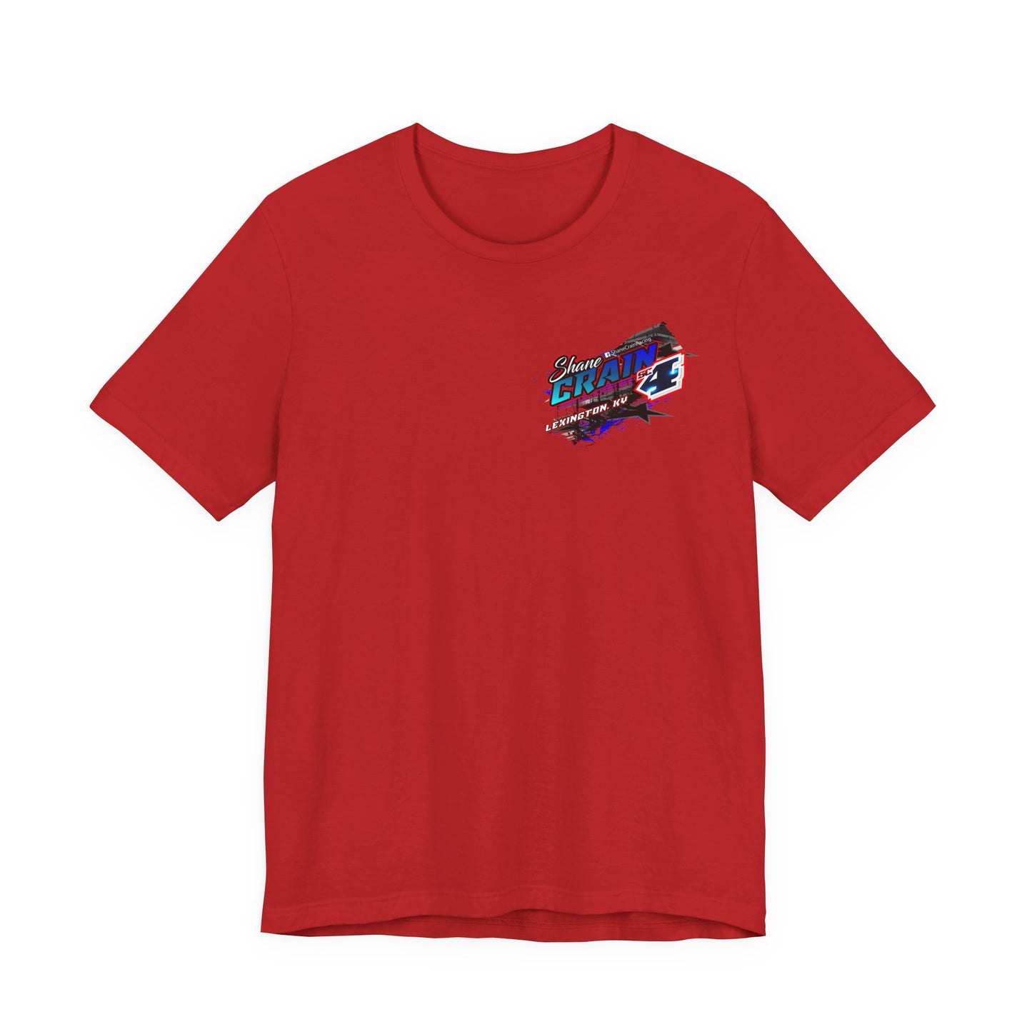 Shane Crain Racing Enthusiast Tee, Unisex Jersey Short Sleeve Shirt for Fans, Motorsport Gift, Race Day Apparel, Cool Graphic Tee, Shane Crain Design