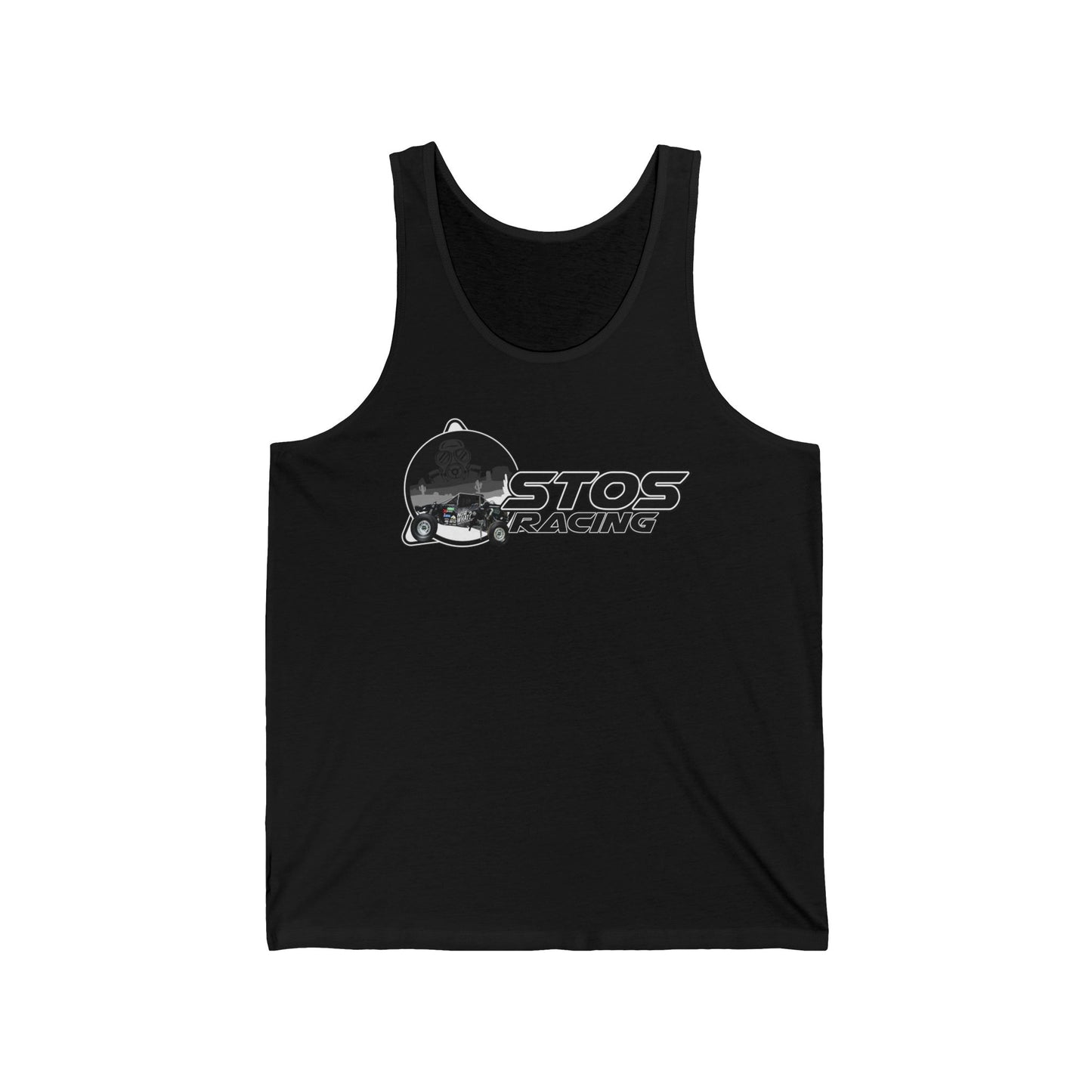 STOS Stylish Racing Tank Top for Enthusiasts, Perfect for Summer, Gift Ideas for Car Lovers, Unisex Jersey, Racing Apparel, Casual Wear