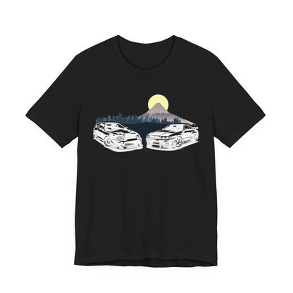 Skyline & Supra Tokyo Enthusiast Tee, Vintage Cars Shirt, Unisex Graphic Tee, Outdoor Lifestyle Apparel, Car Lover Gift, Perfect for Road Trips