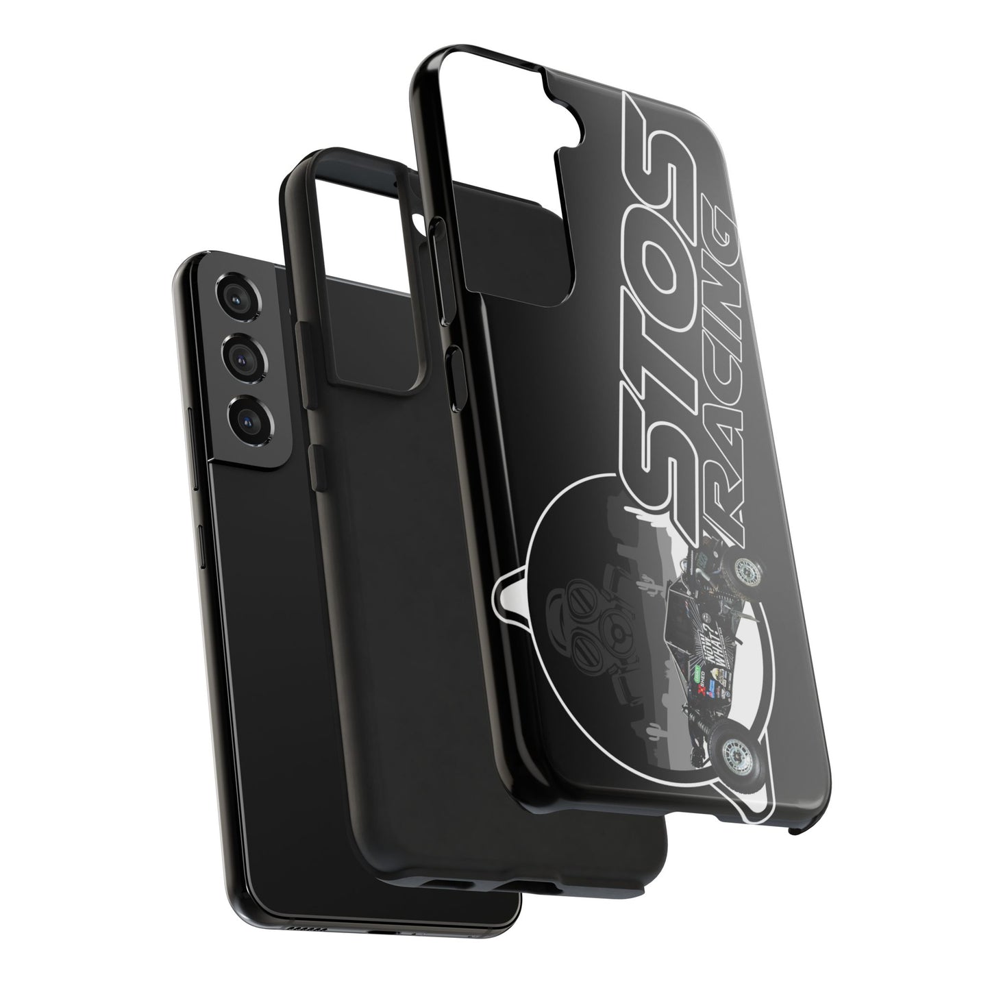STOS Racing-Themed Tough Phone Cases, Durable Racing Phone Cover, Motorsport Accessories, Gifting for Car Enthusiasts, Sturdy Phone Protection