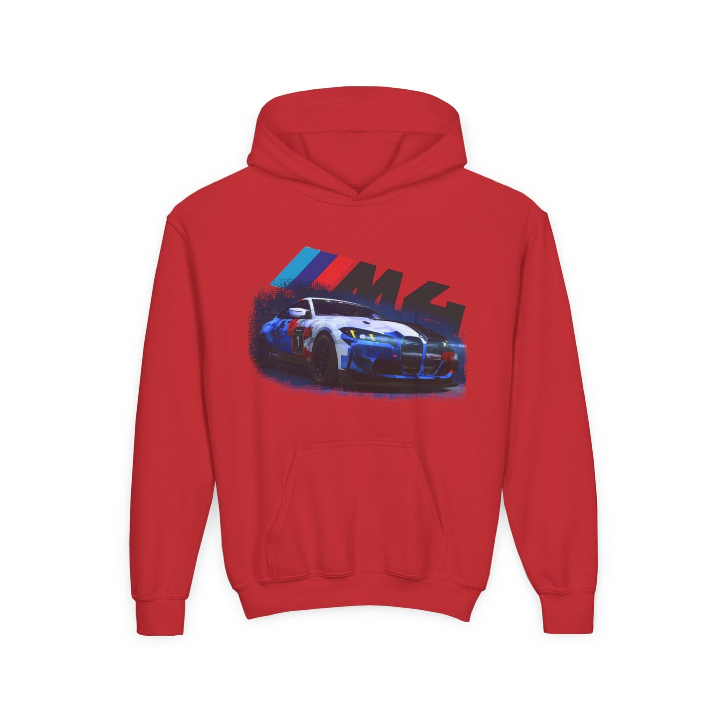 Youth Racing Hoodie — BMW M4 Drift Car Graphic