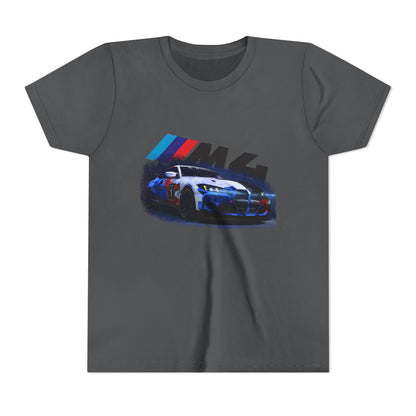 Youth BMW M4 Racing Tee – Kids Car Enthusiast Shirt