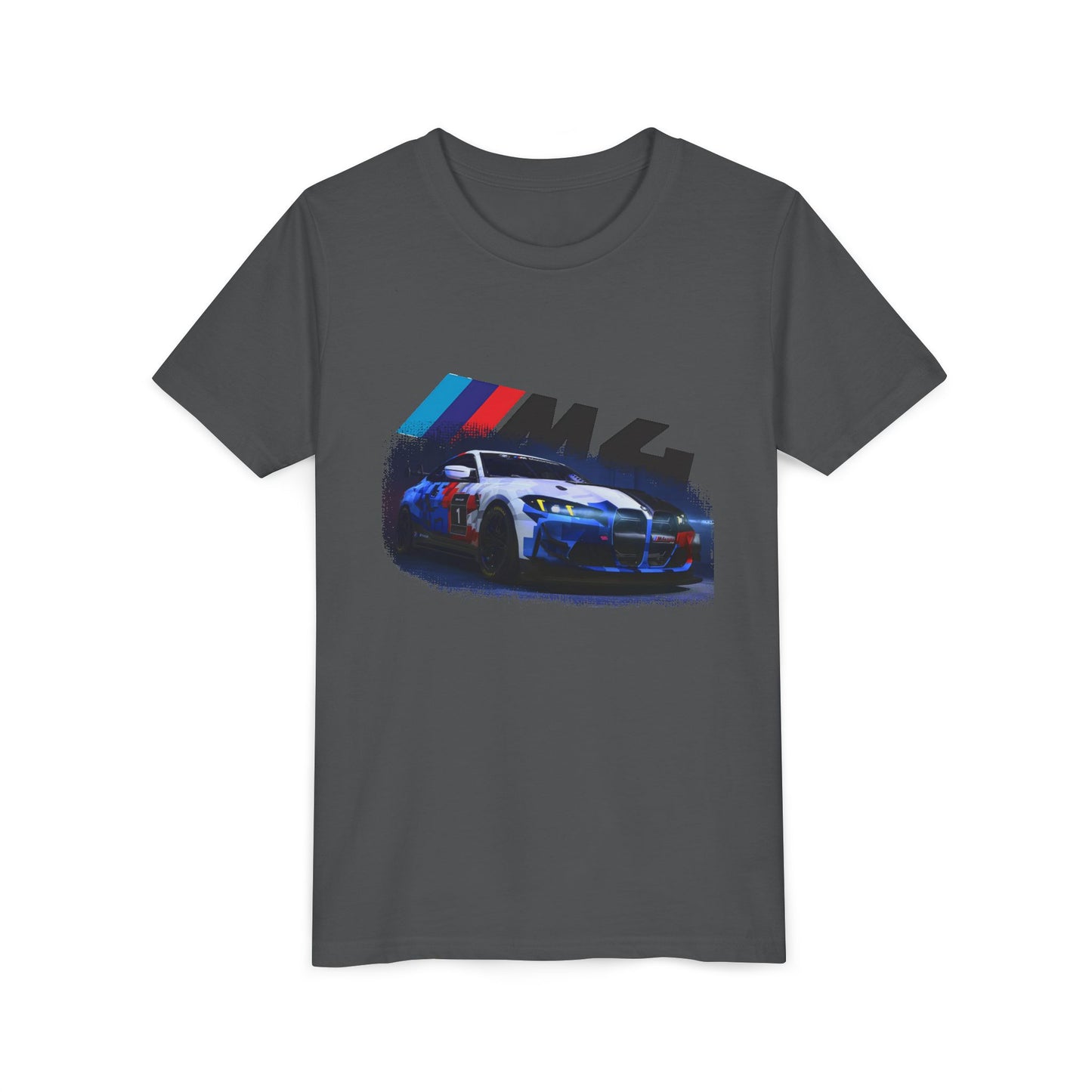 Youth BMW M4 Racing Tee – Kids Car Enthusiast Shirt